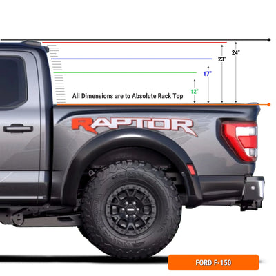 XTR3 Bed Rack for Ford F-150Xtrusion Overland