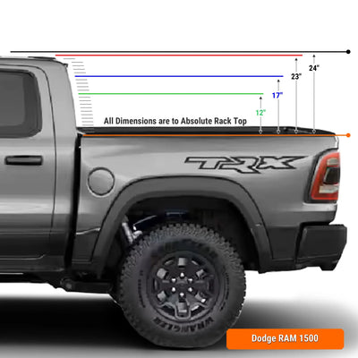XTR3 Bed Rack for RAM 1500 Tapered BedXtrusion Overland